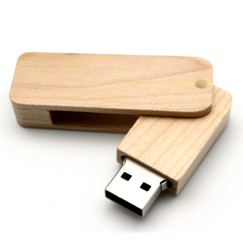 Wood Swivel USB